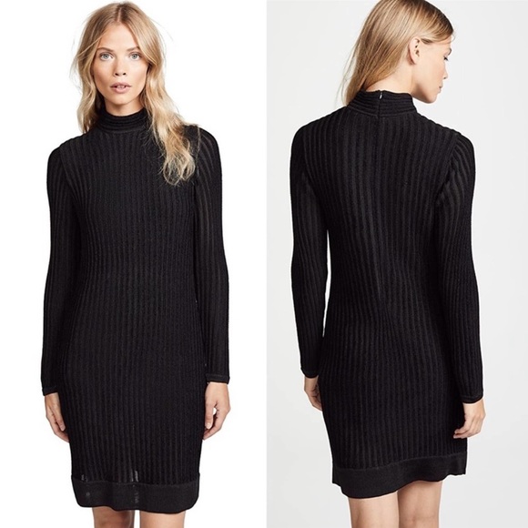 L’AGENCE Edita Ribbed Turtleneck Dress - Picture 5 of 10